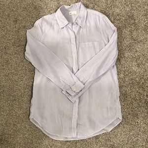 GAP Lavender Boyfriend Fit Button Down